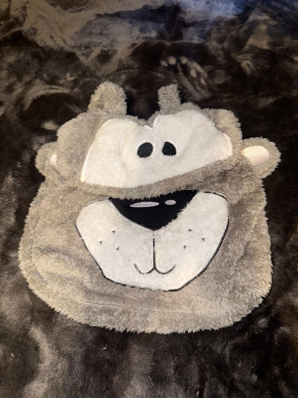 Plush Animal Hooded Blanket Light Brown Soft Fuzzy Kids Cozy Throw